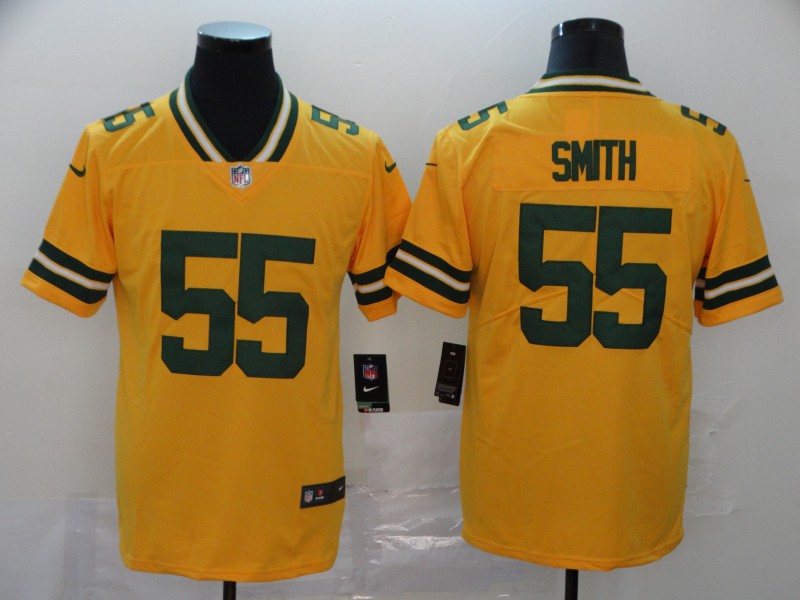 Men's Green Bay Packers #55 Za'Darius Smith Gold Inverted Legend Stitched NFL Limited Jersey